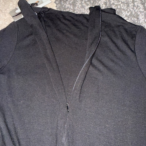 Naked Wardrobe Turtleneck Buttery soft Black Long Sleeve Maxi Dress - X- Large - Picture 3 of 7